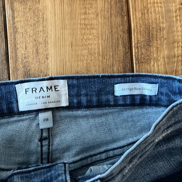 Frame All High Rise Skinny Jeans - Picture 2 of 4